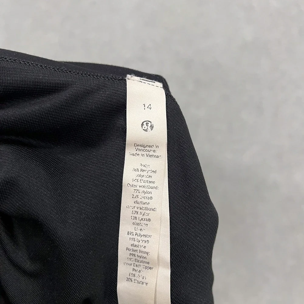 Lululemon Black Speed Up Short High Rise 2.5